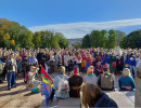 Samling p&aring; Slottsplassen