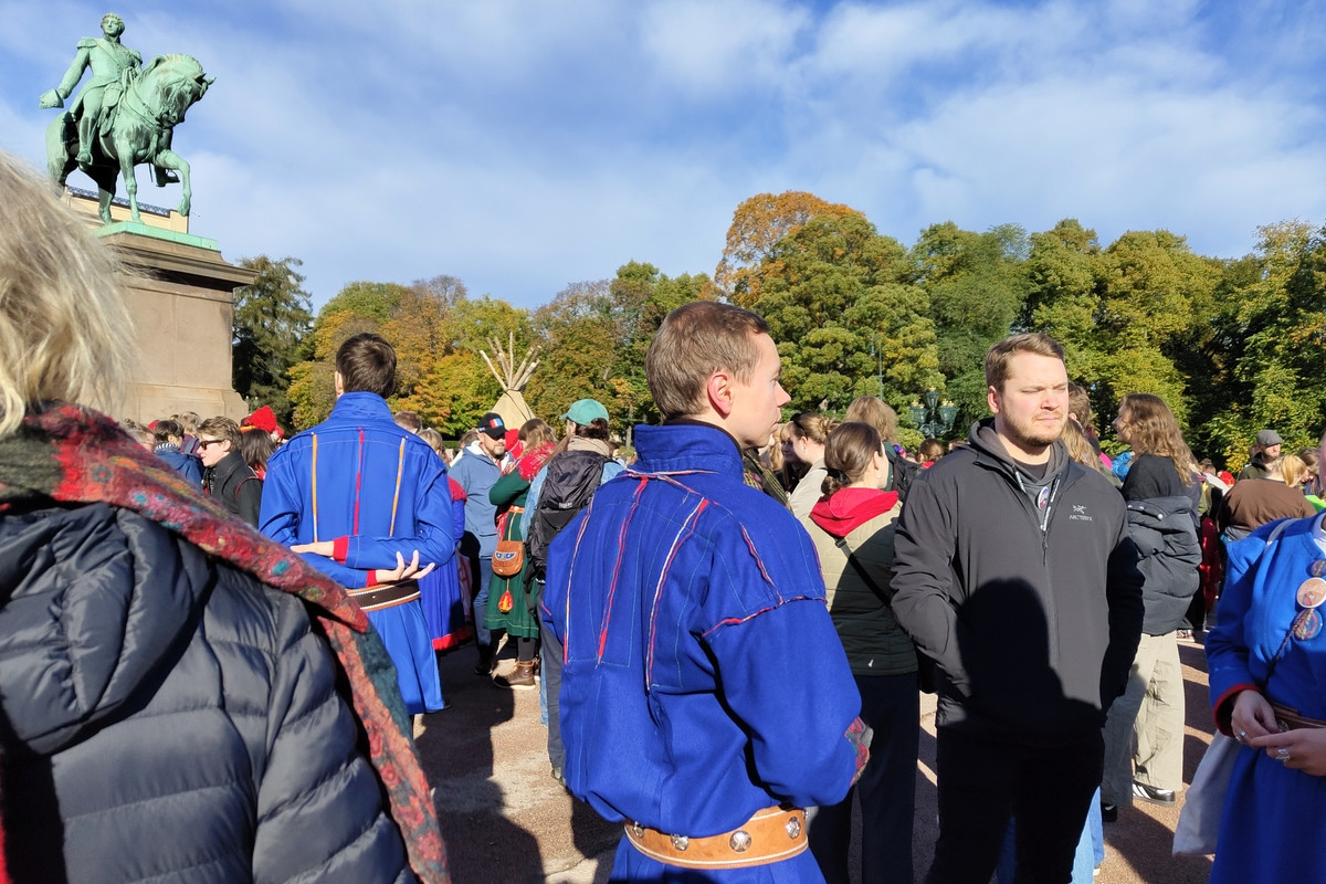 Fra Slottsplassen den 14. oktober 2023