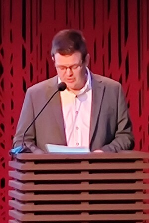 Glenn Diesen mai 2024, Litteraturhuset. Foto: Liv Wenger